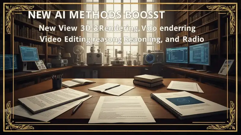 New AI Methods Boost Sparse-View 3D Rendering, Video Editing Reasoning, and Radiance Field Quality